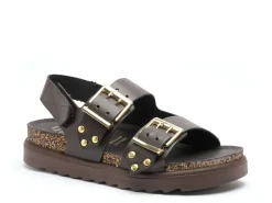 Yokono TUNEZ 261 Marron Sandales Plates Femme