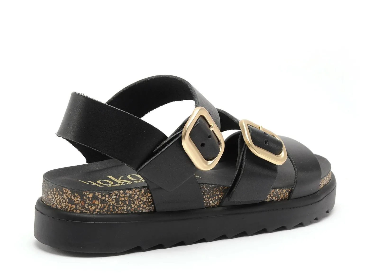 Yokono TUNEZ 127 Noir Sandales Plates Femme